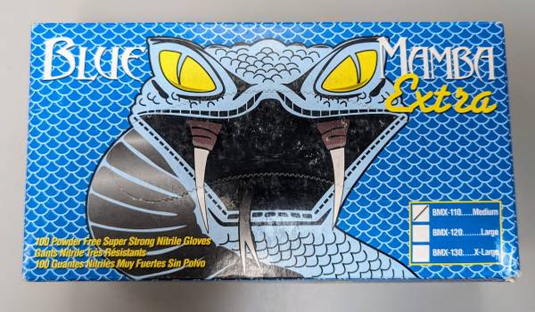 Blue Mamba Extra Gloves - Closeout Deal 1