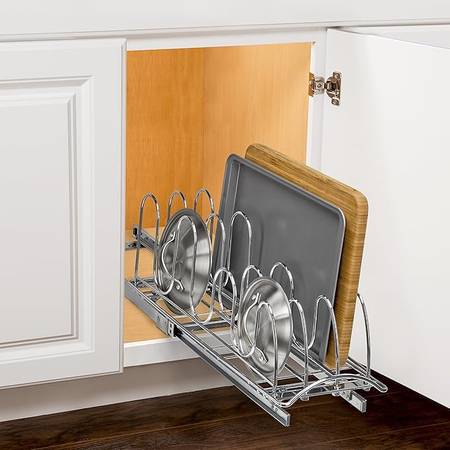 LYNK PROFESSIONAL Estante organizadora extraíble para tapas de ollas y bandejas de galletas fo - 40 USD (WAUKESHA)63470634417665121