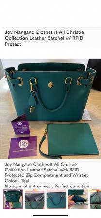 Joy Mangano leather satchel 1