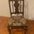 Vintage upholstered solid wood side chair, accent chair 2 thumbnail