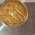 1910-d 22 Ky Vf-35 $5 Solid gold Indian head. 3 thumbnail