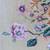 Pair of Large Floral Needlepoint Embroideries in Wooden Frames 9 thumbnail