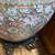 Vintage  large Asian fish bowl planter with stand 6 thumbnail