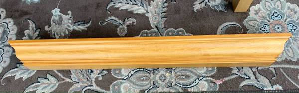 Pottery Barn Solid Wood Crown Molding Photos Art Ledge 48" 1