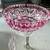 Nachtmann Lead Cut to Clear Pink Crystal Footed Bowl 4.75” wide 4 thumbnail