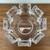 ORREFORS Sweden Signed LH Lars Hellsten CORONA 8 Petal Crystal Bowl 9" 1 thumbnail