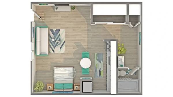 50% OFF Your First 4 Months on Studio Apartments! 1