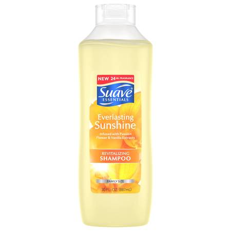 6 Jumbo Bottles Suave Essentials Everlasting Sunshine Shampoo, 30 oz 1