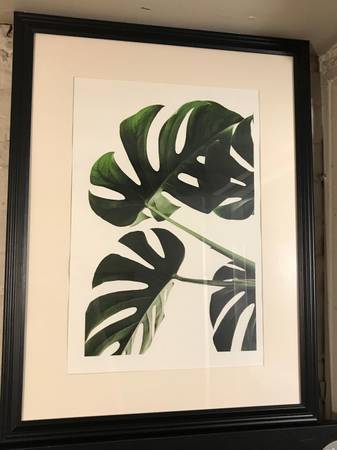 'Botanical Branch Leaves' Accent Framed Print Art 1
