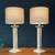 Mid-Century Tessellated Stone Table Lamps Coastal Modern, c.1960’s 1 thumbnail