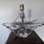 Mid Century Modern Large crystal sailboat lamp by Daum 10 thumbnail