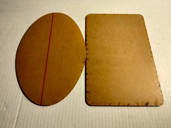 CLEAR ACRYLIC  TRAY  TEMPLATES, RECTANGLE AND OVAL 1