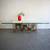 Mid century modern brutalist Silas Seandel nailhead coffee table 10 thumbnail