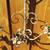 1920s French Style Metal Cottage White Floral Wall  Candelabra lamps 3 thumbnail