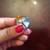 Unique Design Sterling Silver Ring (Size 7-8) with Amber Stones 2 thumbnail