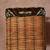 Vintage Wicker and Green Metal Basket & 2 Matching Wall Shelves 12 thumbnail