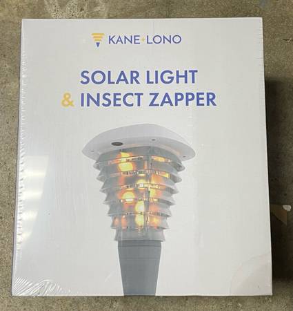 A1 Kane & Lono Solar Light and Insect Zapper.  2 each.  New 1