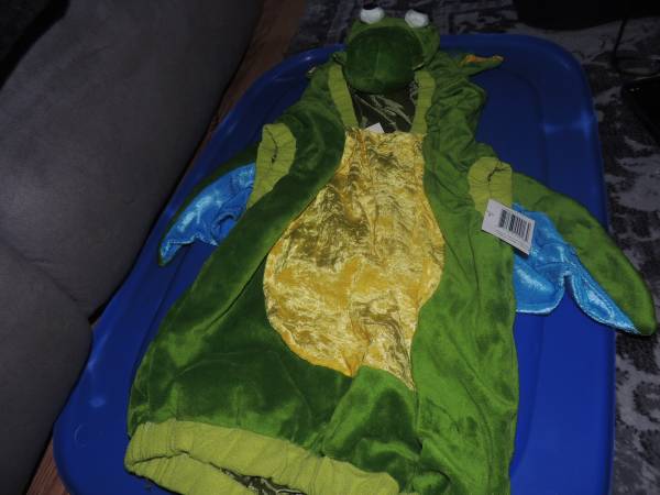 CHILD TODDLER BOY GIRL GREEN DRAGON HALLOWEEN COSTUME SIZE 4-6 1