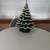 Atlantic Mold Green Ceramic Christmas Tree Flocked Musical Silent Nigh 2 thumbnail