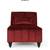 GDF Studio Stroup Modern Glam Velvet Tufted Chaise Lounge, Garnet and Dark Brown 3 thumbnail