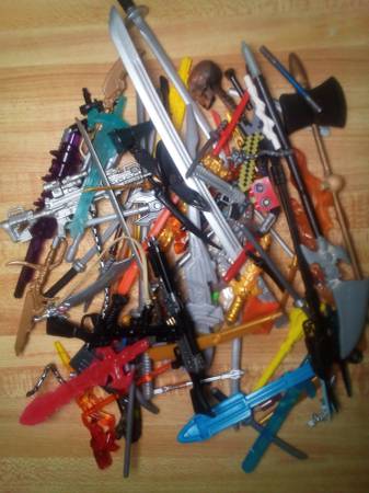 REDUCED!! BUNDLE OF ACTION FIGURE WEAPONS 1