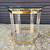 Pair of Charles Hollis Jones Style Brass & Lucite Octagonal End Tables 9 thumbnail