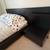 Queen size platform bed in dark brown wood veneer 3 thumbnail
