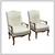 Antique Louis Xiv Fruitwood Armchairs, A Pair 1 thumbnail