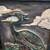 Jim Smith RAKU Stork wall plaque 11 thumbnail