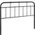 Full Size Black Farmhouse Style Metal Headboard 2 thumbnail