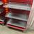 Heavy-Duty Red Metal Rolling Display Racks – 6 Available 5 thumbnail