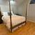 REDUCED - Vintage solid wood four poster queen bed frame 2 thumbnail