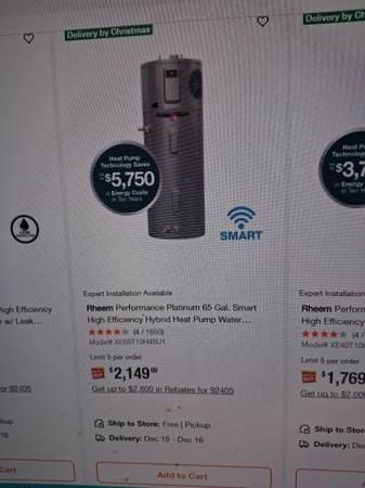 Rheem water heater 1