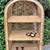 Boho Mid Century Wicker Bookshelf Book Shelf Arc Wall Unit Etagere 5 thumbnail