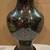 VINTAGE CHINESE CLOISONNE ENAMEL & BRASS VASE  WITH WOOD STAND 10 1/2" 3 thumbnail