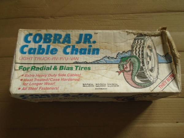 New Cobra JR. cable tire snow chains 1
