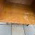 Single drawer mid-century nightstand with brass details as-is A65 7 thumbnail