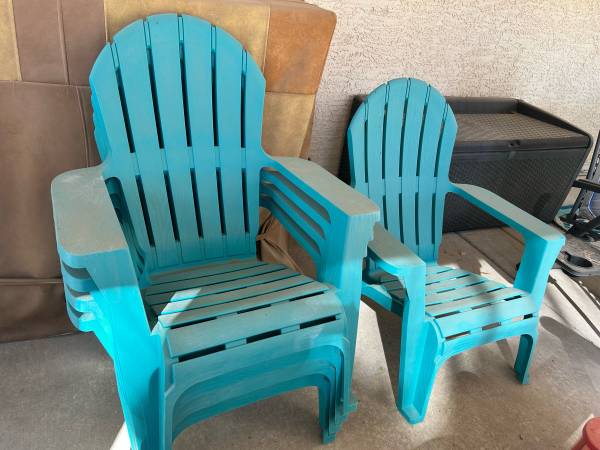 Teal Adirondack Chairs 1