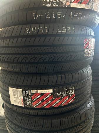 215/45/17 Vantage 4 New Tires Installed 1