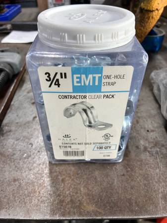 3/4 EMT straps open container 1