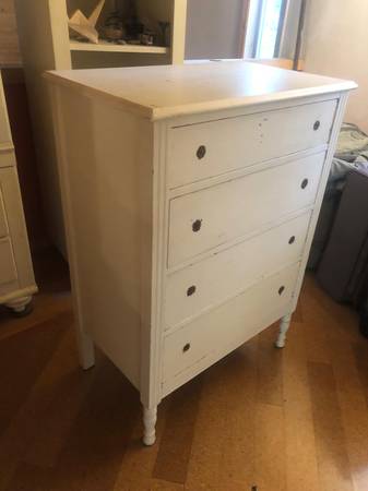 Painted White Dress - 1940 1