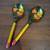 Vintage Khokhloma Russian Folk Art Painted Wooden Spoons 1 thumbnail