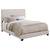 Boyd upholstered nail studded queen bed nail beige NEW, see gray/grey 5 thumbnail