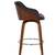 1, Armen living, brown walnut swivel chair 14 thumbnail