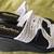 Brand New Size 8 SKECHERS CALI Memory Foam White & Silver Sandals 4 thumbnail