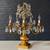 Italian Gilt Tole Floral Crystal Candelabra Table Lamp, c.1950’s 2 thumbnail