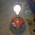 Antique Vintage Hand Painted Iron Cast Base Lamp 10 thumbnail