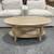Sutherlin 42" Natural Oval Wood Coffee Table Accent Table Brand New 1 thumbnail
