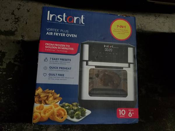 Instant Pot Vortex Plus Quart 7 in 1 Multi-Use Air Fryer 10QT LIKE NEW 1