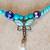 Butterfly W/Turquoise Glass Seed Beads Necklace - 19” 1 thumbnail